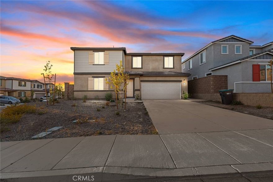 Come check out this new construction, 4 bedroom 3 bath upgraded home available for rent. Located close to freeways, this 2024 built home has an open floor plan, a first floor bedroom and bath, and a new set of appliances that include a washer, dryer, 4 door refrigerator, built in microwave, and dishwasher. Bedrooms are spacious, with the master having a large walk in closet. 
Some other highlights include paid solar, a tankless water heater, quartz kitchen countertops, slow close cabinets, spacious pantry, recessed lighting, laundry in an individual room, and a beautiful back splash. Internet is included with this rental. Available for immediate move in!