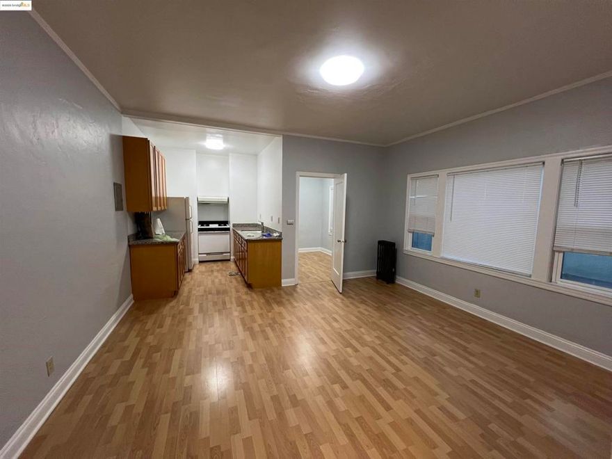 Located in the desirable Normandy Village near UC Berkeley’s North Side, this spacious 1-bedroom flex space apartment (studio + bonus room) offers a flexible layout in a well-maintained building. Bonus Room: An additional room ideal for a home office, cozy retreat, or creative space. Updated Kitchen: Granite countertops, full stove, refrigerator, and generous cabinet storage. Ample Storage: Walk-in closet with built-in drawers and extra hanging space. Modern Bathroom: Features elegant tile finishes and a glass-enclosed shower. Residents benefit from on-site (coin-operated) laundry facilities, indoor bike storage, and a secure building. Located in a vibrant neighborhood with easy access to cafes, restaurants, shops, and downtown BART, this apartment provides both comfort and convenience. Ideal for students, professionals, or anyone seeking a prime location with a versatile living space. Schedule a viewing today!