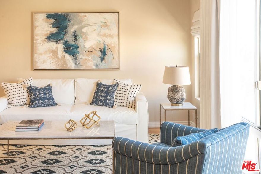 Top Floor with amazing Ocean views from the living room.  Best Location in Santa Monica. Just Steps to the  beach, walking distance to the famous Santa Monica Pier, 3rd Street Promenade, Main street, restaurants, shopping and much more. Tastefully furnished, imported italian stainless steel front door, fleet wood windows, wood floors, recess lights, granite kitchen counter tops with stainless steel appliances. Italian stone/tile in bathroom.  Condo is supplied with furnishings, bedding, towels, kitchen utensiles, and dishes. All the comforts of home. Come relax and enjoy the wonderful beach life here in Santa Monica.