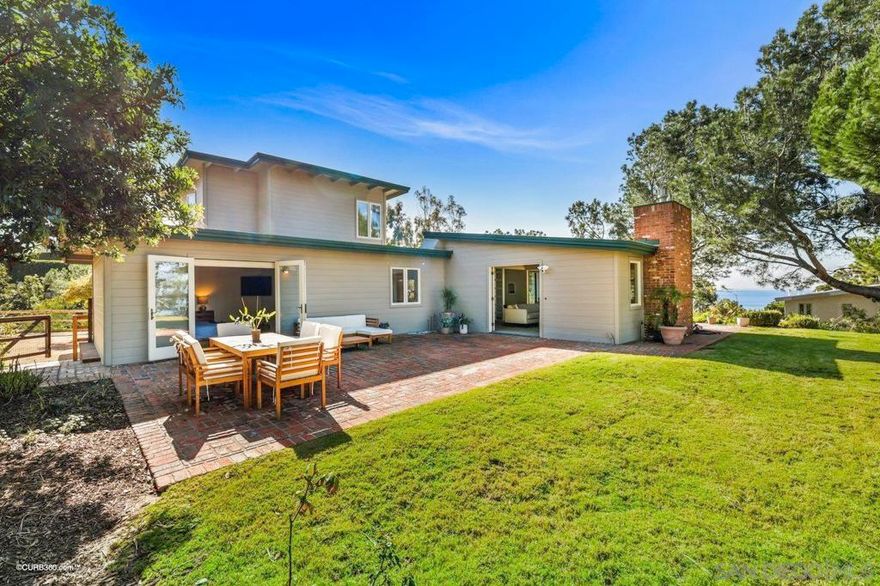 Discover the charm of Olde Del Mar on one of its most iconic and sought-after streets. This half-acre property boasts breathtaking panoramic ocean views, framed by majestic Torrey Pine trees and lush greenery. The main house features 2 bedrooms and 2 bathrooms, complemented by a detached 1-bedroom, 1-bathroom guest house. Ideally located just a short stroll from Del Mar Village and its pristine beaches, this coastal retreat offers the perfect blend of tranquility and lifestyle. Rates: November–March: $15K/month April–June: $18K/month July–September: $24K/month