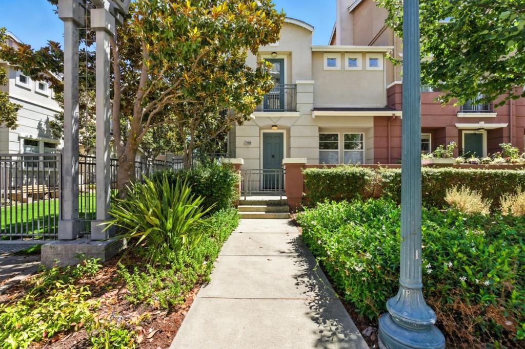 Welcome to this beautifully updated 2-story luxury townhouse-style condominium located in the secure, gated community of City Center condominiums . This desirable corner end unit offers privacy with only a neighbor on one side, a gated grass courtyard on the other side. This elegant home features 3 bedrooms, 2.5 bathrooms, and a spacious attached clean 2-car garage with epoxied flooring and finished, painted walls. The interior has been tastefully refreshed with new paint and new LVP flooring throughout, complemented by a carpeted staircase. The recently updated kitchen boasts new cabinets, quartz countertops, new appliances, a breakfast bar, and a pantry. Bathrooms have been stylishly upgraded with new fixtures and toilets. The spacious primary en-suite includes a walk-in closet, luxurious bathroom with double sinks, oversized tub, and separate shower. Additional highlights include a wood-burning fireplace, light-filled living spaces, and modern finishes throughout. The community offers convenience at your doorstep. Walking distance to BART, across from City Hall, and close to the Hayward Library, post office, shopping, restaurants, and the popular farmers market. Dont miss this exceptional home in a prime location!