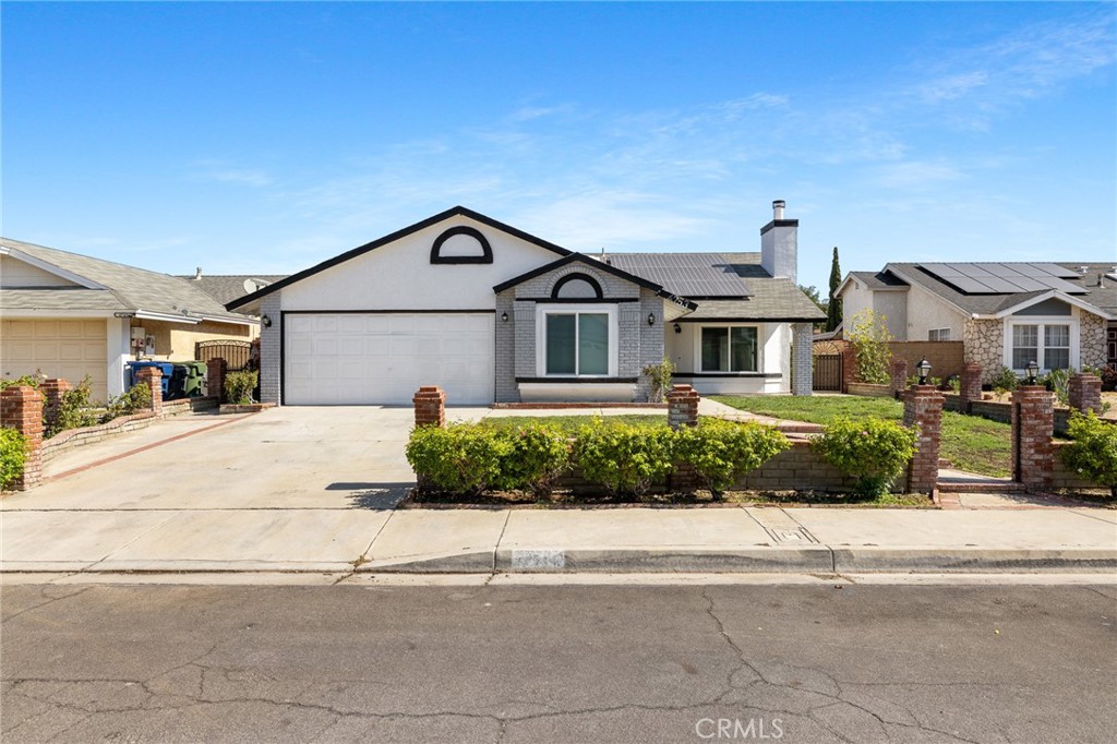 Step into this beautifully remodeled turn-key home where modern style meets comfort and functionality. Designed with an open-concept layout, this 4-bedroom+ office gem offers a spacious and inviting atmosphere perfect for both relaxing and entertaining. The home features a brand-new kitchen with quartz countertops, sleek cabinetry, and modern finishes. Both bathrooms have been fully updated with stylish fixtures. Enjoy the fresh new look with interior and exterior paint, luxury vinyl plank (LVP) flooring, energy-efficient LED lighting, and all new dual-pane windows throughout the home. This property also includes leased solar panels, helping to reduce your energy costs. Whether you're a first-time buyer or looking to upgrade, this home checks all the boxes.Don't miss your opportunity to own this stunning, move-in ready home in a great Palmdale neighborhood!