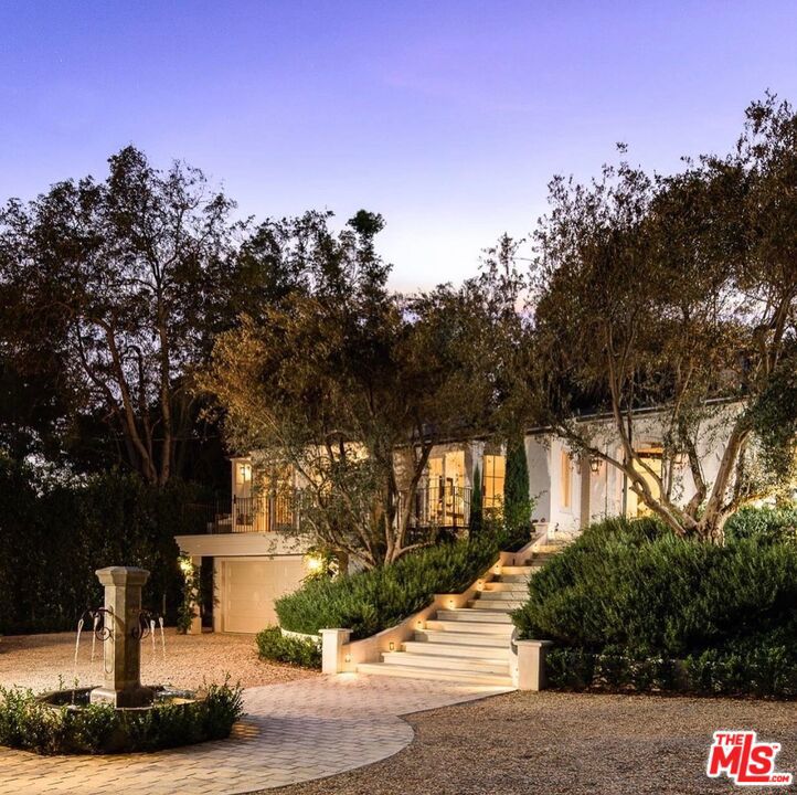 Charming and gated traditional on picturesque Hazen Drive. Recently renovated with limestone and washed oak floors, marble countertops and a selection of other high-end finishes throughout. The main house features 3 bedrooms and 3 bathrooms, with pool house and guest house. Lush, landscaped grounds include a pool, spa, and outdoor fireplace. Offered furnished only, minimum one year rental.