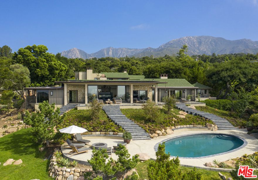 ARCHITECTURAL & BOTANICAL PARADISE - a true work of art.  This masterfully renovated estate will open your heart and truly connect you to your soul. Expand your horizon with infinite ocean,island, mountain and coastal views. Crafted from a singular vision of living in peace and harmony with nature. Featured in Santa Barbara Magazine, the celebrated and award-winning architectural designer, Xorin Balbes, has redefined the art of home with his heart-expanding restoration. This Japanese mid-century modern residence is infused with the tranquil energy of nature and a sophisticated spirit.  On approximately 2.26 acres, the gated resort-like compound and uniquely inspired residence transcends you to another realm using materials and fixtures from Germany, the Netherlands and Italy. With unparalleled vision and exemplary craftsmanship,the residence delivers the ultimate lifestyle experience. Privacy and beauty abound throughout the entire property.