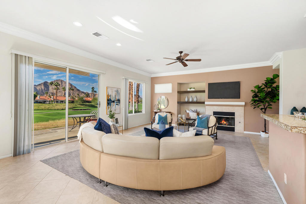 Welcome to 78152 Calle Las Ramblas, where contemporary style meets classic desert luxury. This beautifully updated home showcases an inviting modern aesthetic and boasts panoramic mountain and golf course views that define the La Quinta lifestyle.Perfectly situated just moments from the world-renowned La Quinta Resort & Club, this property offers unparalleled access to fine dining, spa experiences, and championship golf. You're also just minutes from the polo fields, home to iconic music festivals and seasonal events, and a short drive or golf cart ride to charming Old Town La Quinta, where boutiques, cafes, and local favorites await.Designed for effortless living, this residence is ideal as a lock-and-leave getaway or a high-demand investment property with strong leasing potential. Whether you're looking for a full-time home, vacation retreat, or income opportunity, this property offers the best of desert living with convenience, comfort, and exceptional views.Don't miss this opportunity to own a piece of paradise in one of La Quinta's most desirable communities.