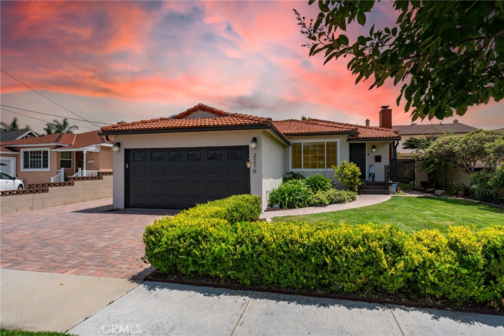 Mediterranean Home in Prime Torrance 5 miles to beach (YouTube video) w/ Private Backyard Oasis conveniently distanced from noisy major streets. Welcome Home on large lot w/a spacious 1843 sqft living space (Semi-furnished appliances, Staging furniture avail 4 sale), beautifully upgraded 3BR, 2BA, 2Fireplaces (Living & GREAT Room) nestled in one of Torrance’s most sought-after neighborhoods. Income above $16K/mo & at least 680 Fico scores REQUIRED. Quiet, well-maintained street with a lush front yard and Spanish tile roof, this gem offers the best of suburban living while being close to award-winning Torrance schools, local parks, shops, dining, Costco & many more. Features a fully remodeled kitchen designed for both style and function, showcasing sleek quartz countertops, custom cabinetry, a HUGE center island, premium stainless-steel appliances (New refrigerator included), pantry w/custom French inspired double mirrored doors, wine refrigerator, USB ready outlets and elegant black & gold pendant lighting. Both bathrooms have been thoughtfully updated with modern finishes, double sink vanities, tub, spacious standing shower stall, ensuring comfort and style throughout. Natural light floods every room, highlighting clean lines and fresh neutral palette of the home. Welcoming front entry w/a small porch, extensive brick paver triple wide driveway, walkways, pebble stones on both side & backyards, RV parking, EV ready, double fireplace. Then step into the expansive GREAT Room approx 500+ sqft, perfect for the family to relax & entertain featuring a modern open layout, updated recessed lighting, luxury vinyl plank flooring throughout, a separate 100 sqft newly added room ready for your home office or kids play area & a charming brick fireplace that anchors the space with warmth and character. Step outside to a beautifully landscaped, composite wood patio cover ready for outdoor entertaining, a large TUFF SHED for extra storage, private backyard surrounded by mature hedges offering a serene setting ideal for outdoor dining, play, or relaxation. This lush, enclosed space feels like your own personal retreat. Don’t miss this incredible opportunity to own a turnkey home, fantastic location close to award-winning schools, shopping, parks, and restaurants. This move-in ready gem combines comfort, privacy, and convenience in one incredible package!