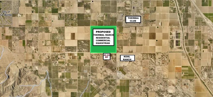 Check out this LOW, LOW priced land in close proximity to The Thermal Club (a proposed 620 acre, residential, commercial and euquestrian development),Desert International Horse Park and  Ladera Golf Club. This parcel is a short driving distance to world-class country clubs such as Trilogy, Andalusia, PGA West, Madison Club and Griffin Ranch. Devevlop your own private estate or equesterian facility with the pristine Santa Rosas Mountain views as your backdrop. Property has three parcel numbers. Buyer to check with the county to determine if they are legal parcels. Property is in the Torres Martinez Tribal Jurisdiction