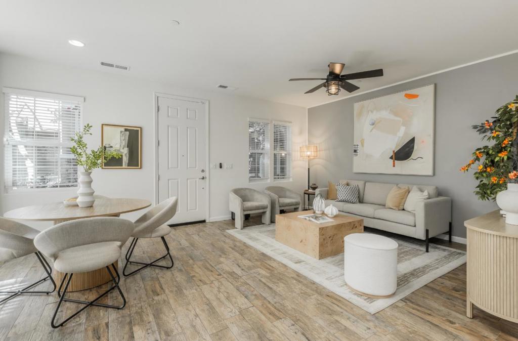 Welcome to 1591 Glen St., a beautifully maintained and extensively upgraded three-bedroom, two-and-a-half-bath home, built in 2015 and proudly cared for by its original owner. The bright, open-concept main floor features sleek laminate floors and a gourmet kitchen with granite countertops, modern cabinetry, and stainless steel appliances, flowing seamlessly into the dining and living areasperfect for entertaining. A convenient half bath completes the lower level. Upstairs, striking Black Brazilian Slate Stone floors enhance the bedrooms and bathrooms, including a spacious primary suite with a walk-in closet, dual sinks, soaking tub, and separate shower. Two additional bedrooms share a full bath with dual sinks, while a dedicated laundry room with built-in cabinets adds ease and function. Additional upgrades include custom closet organizers, polished concrete garage floors, and a side yard with elegant Travertine Stone pavers for outdoor enjoyment. Just minutes from Southland Mall, dining, parks, major freeways, and BART, this move-in-ready home blends style, comfort, and conveniencedont miss our open house this weekend!