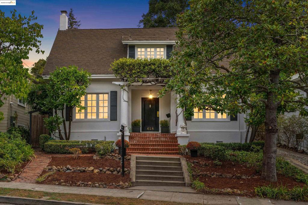 Built in 1918, this storybook Cape Cod has been lovingly held by the same family for two generations, and now awaits its next chapter. Situated on a generous 6,800 sq. ft. lot that spans from Boulevard Way to the alley behind, the property offers abundant expansion potential or room to grow. The home spans 1,986 sq. ft. and features 4 bedrooms, 1.5 bath, and gracious common spaces on the main level, ideal for gatherings or everyday living. Period character abounds with original moldings, hand-painted details, and timeless craftsmanship rarely found today.The kitchen opens to a charming brick patio and expansive yard shaded by a magnificent oak tree, an idyllic setting for outdoor entertaining or a quiet retreat. A rare opportunity for a buyer with vision, this home is brimming with old-world charm and endless possibilities. Truly, a place where dreams take root. NOTE: Piedmont mailing address, Oakland taxes and services.