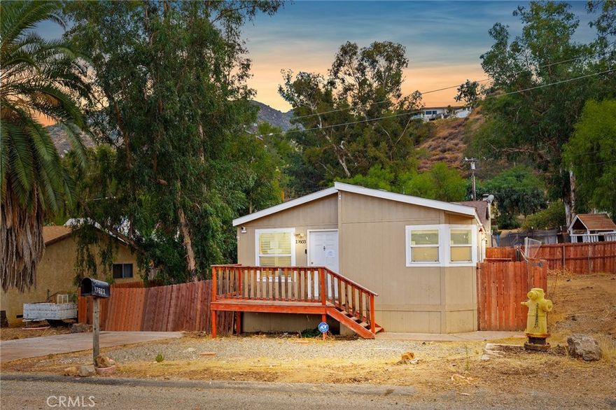 17603 Hayes Ave, Lake Elsinore, CA 92535 Affordable opportunity in Lake Elsinore! This 3-bedroom, 2-bath manufactured home on land, built in 2020, offers 1,139 sq. ft. of single-level living space on a 3,920 sq. ft. lot. The home is in need of TLC and the kitchen does not include appliances, making it an excellent canvas for buyers looking to upgrade and customize to their taste. The floor plan features open living areas and comfortable bedrooms, with a manageable lot that can be tailored for outdoor living, parking, or gardening. With no garage, the property leaves room for flexible use of space.

Conveniently located near schools, shopping, and Lake Elsinore’s recreation, this home combines value with accessibility. Perfect for buyers seeking affordability while being within reach of major Southern California hubs. May qualify for seller financing—call for details. An opportunity to invest, personalize, and build equity in a growing community.
