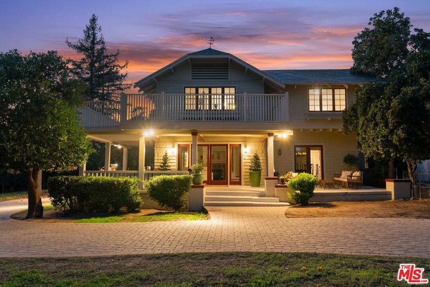 Enter into Altadena history with this Philip H. Frohman designed 1912 two-story Craftsman estate - a true architectural treasure on Christmas Tree Lane, a mile-long stretch of illuminated old-growth deodar cedar trees that hosts the oldest large-scale holiday lighting tradition in the U.S., a true community affair. Nestled behind private gates on a sprawling 21,871 sq. ft. lot, this one-of-a-kind two-story estate offers privacy, charm, and endless potential. Designed for both entertaining and tranquility, the property features a five-bedroom main house, a two-bedroom guest house, and an expansive yard with an oversized pool, firepit, wrap-around driveway, and a plethora of green spaces. Inside, discover the timeless charm of exposed wood beam ceilings, wall-to-wall casement windows, a historic Batchelder tile fireplace, an octagon sunroom, a partially finished basement or future wine cellar, charging cable, and so much more. Don't miss this rare opportunity to steward, restore, personalize, and reimagine this remarkable Altadena treasure! This magical property, grand street, visible neighboring homes, and public services remain intact. Serious inquiries only. Buyer to conduct their own investigation.