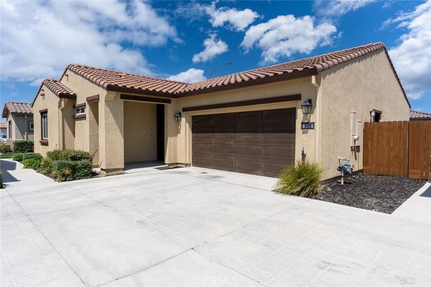 Beautiful 2-Bedroom, 2-Bath Home in Desirable 55+ Gated Community! Welcome to 860 Fritz - where comfort, convenience, and community come together. This beautifully maintained home is located in a secure, gated neighborhood designed for active adults aged 55 and better. Enjoy a vibrant lifestyle with exclusive amenities including a clubhouse, planned group activities, fitness center, pool, tennis courts, community garden, walking trails and even free RV parking for residents! Step inside to find a bright and open floor plan featuring a spacious living room with brand-new carpet, seamlessly flowing into a well-appointed kitchen with granite countertops, gas stove, center island with sink, soft-close cabinetry, pull-out drawers, pantry, and refrigerator included everything you need for effortless everyday living and entertaining. The oversized primary suite offers a peaceful retreat with a walk-in closet, dual sinks, and a walk-in shower. Outside, the low-maintenance backyard is a blank canvas ready for your vision! Whether it's a peaceful garden, a patio paradise, or a space for gatherings, the covered patio provides the perfect shaded area to relax or entertain year-round. Your new lifestyle starts here!