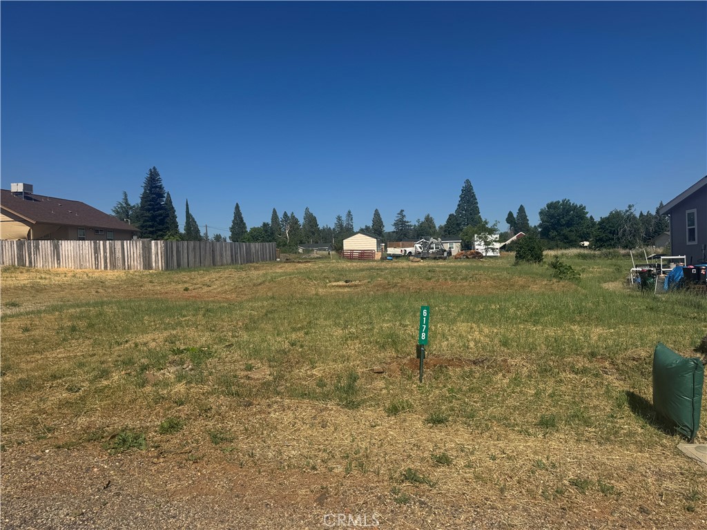 Prime Opportunity in Paradise, CA! Welcome to 6178 Opal, a fantastic 0.22-acre lot nestled in the heart of Paradise. This property comes with water service connected through Paradise Irrigation District (PID) and a completed post-fire survey on file, providing confidence and clarity as you plan your next steps. The lot has been fully cleared and is ready for your next dream home. Whether you’re envisioning a cozy retreat or a modern build, this lot is primed for your vision. Surrounded by new homes on the street and in neighboring areas, it’s the perfect place to build and thrive. Contact us today for more information