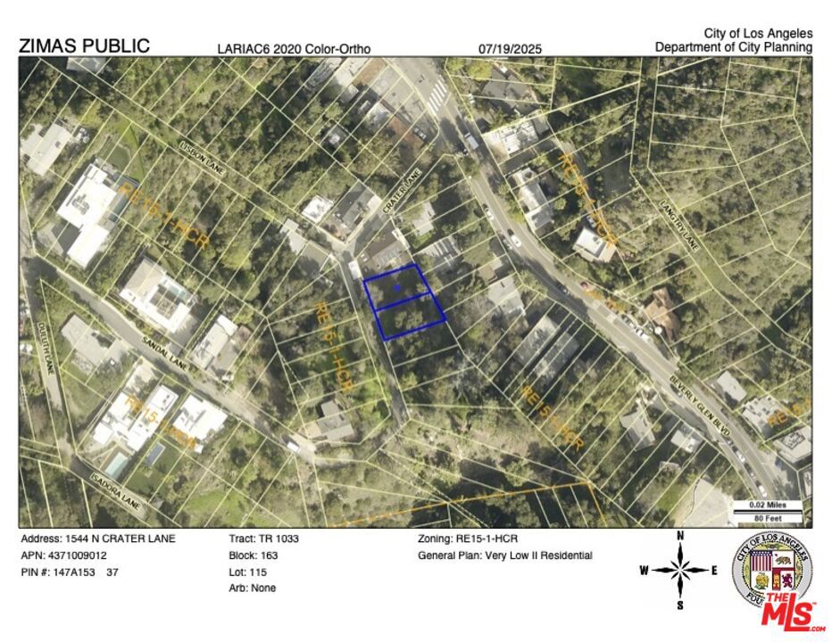 A remarkable opportunity to acquire lush, undeveloped land in the highly desirable Beverly Glen Canyon of Bel Air. This 5,109 square foot lot presents a prime canvas to design and build your dream retreat or hold as a long-term investment in one of Los Angeles' most iconic hillside neighborhoods. Bring your architect and contractor to explore the potential for a custom pied-a-terre nestled in a serene canyon setting. Seller has reports and architectural plans from 2017/2018 (not approved by LADBS). Buyers are encouraged to conduct their own due diligence, including review of the City of Los Angeles Baseline Hillside Ordinance and any applicable development guidelines. Best approached by parking on N. Beverly Glen Blvd and walking up Crater Lane. Award-winning Warner Avenue Elementary School (per LAUSD Resident School Identifier).Exercise caution when viewing or walking the lot due to natural terrain. All information provided is deemed reliable but not guaranteed. Buyers are advised to independently verify all details through personal inspections and consultation with appropriate professionals.