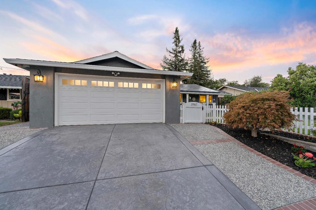 Picture perfect curb appeal in this beautifully remodeled home privately located in desirable West San Jose blends modern design, smart features, and energy efficiency. Fabulous floor plan features hardwood floors throughout and includes sunny great room with vaulted ceilings and four skylights opens to spectacular culinary kitchen with high quality stainless appliances including gas cooktop and warming drawer, custom cabinets, quartz counters,large island for meal prep with breakfast bar seating for 4 for casual dining Convenient mudroom with laundry.Expanded primary en-suite with gorgeous bathroom and large walk in closet.Plus Hall bathroom with radiant heated floors. New HVAC, tankless water heater, and copper plumbing. CAT 6 wiring, whole home speaker system, motorized skylight blinds with Google or Alexa control, fiber internet, and owned solar with three Tesla Powerwalls provide comfort, savings and the ability to go off grid.Huge fenced front yard and a backyard built for entertaining with covered gazebo, lemon trees, outdoor kitchen, direct line gas grill, charcoal grill, fridge, and wired speakers. Two sheds offer versatile space for storage, work, or recreation. Drip irrigation and perimeter lighting. Minutes to Westgate Center shopping, dining, movie theatre and more.