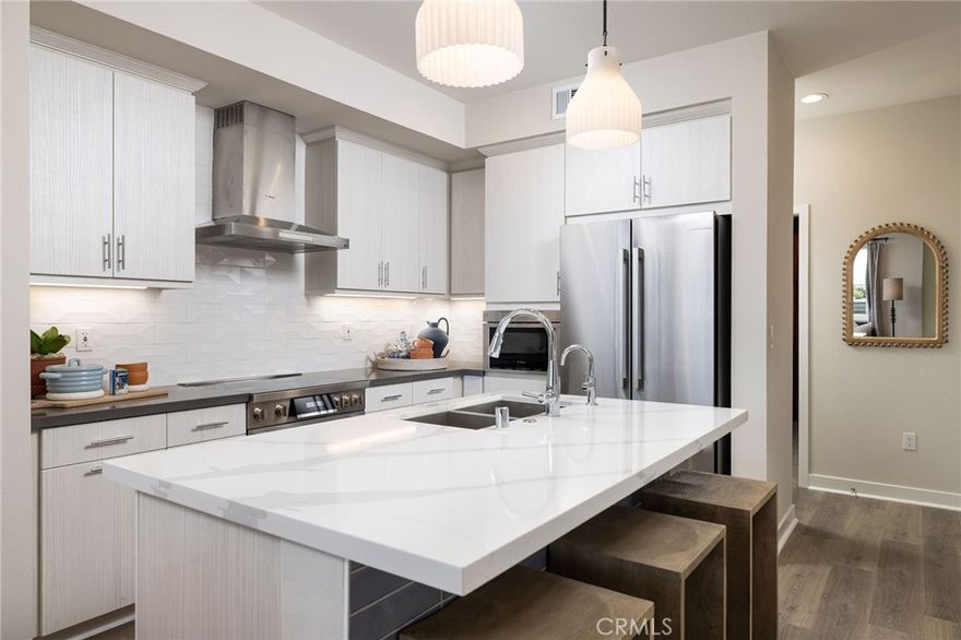 Towns on First, City Ventures’ newest community of solar-powered homes in the heart of downtown Upland. Lot 6 features 3 bedrooms, a direct access 2-car garage, private deck, and walk-in closests. Standard features include stainless kitchen appliances, flat panel kitchen cabinets with soft close doors and drawers, smart learning thermostat, LED lighting and more. Homebuyer may personalize their new home their way by selected finishes from countertops to flooring