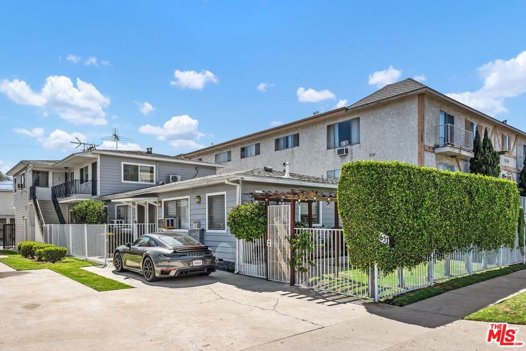 Presenting a beautifully updated 1-bedroom, 1-bath apartment offering approximately 600 sq ft of thoughtfully designed living space. This ground-floor unit is ideally located just minutes from the highly desirable neighborhoods of Westwood, UCLA, Santa Monica, and Brentwood, with convenient access to the 405 and I-10 freeways for effortless commuting. The interior features premium wood flooring throughout and a recently renovated kitchen appointed with modern quartz countertops and high-end stainless steel appliances, including a gas range, microwave, and refrigerator. Additional amenities include on-site laundry facilities and the rare convenience of one designated parking space. Nestled in a well-maintained building, this unit provides a quiet and private atmosphere while being within walking distance to an array of local shops, restaurants, and entertainment options. This is an exceptional opportunity for those seeking a stylish, move-in-ready home in one of Los Angeles's most sought-after locations.
