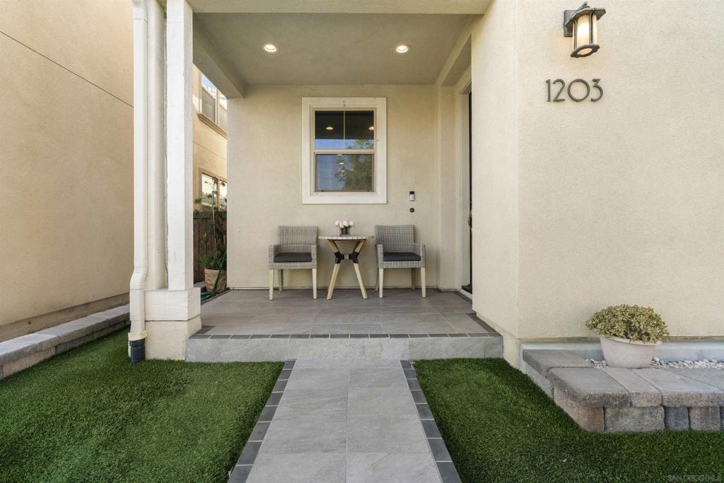 Welcome to 1203 Camino Levante, a stunning home in the Village of Escaya in Chula Vista! This home is a true gem, featuring a perfect blend of elegance and modern comfort. Step inside to find a spacious 2,179 sqft home that features 4 bedrooms with a loft and 3 bathrooms. It boasts an open-concept living area filled with natural light, high ceilings, and tasteful finishes. The gourmet kitchen is equipped with stainless steel appliances, granite countertops, and a galley island, perfect for entertaining. One of the highlights of this beautiful home is the outdoor oasis. Step outside to discover a private backyard paradise. Whether you're hosting a summer barbecue or enjoying a quiet evening under the stars, this space is designed for relaxation and entertainment. Located in a desirable neighborhood, this home offers convenient access to Escaya Park, shopping, dining, community clubhouse and pool, and the Village of Escaya's recently opened K-6 elementary school.