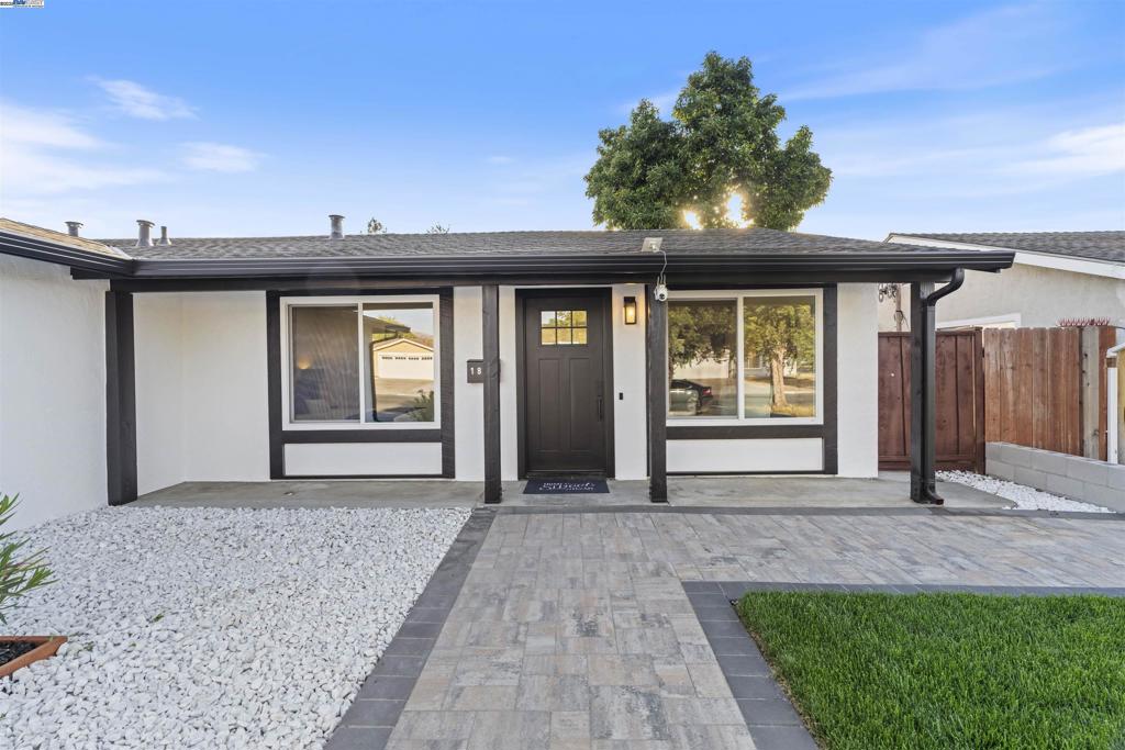 Welcome to this beautifully renovated single-story home featuring 4 bedrooms, 2 bathrooms, and approximately 1,234 sq. ft. of modern living space. The open-concept layout offers a bright living room seamlessly connecting to the stylish kitchen. Enjoy all-new upgrades, including custom cabinetry, marble-look backsplash, new stoves, sinks, hood, and durable laminate flooring. A convenient breakfast bar provides the perfect spot for casual dining and entertaining. This home has been thoughtfully updated from top to bottom with brand-new windows, bathrooms, kitchen, flooring, interior and exterior paint, roof, HVAC system, sub panel, lighting, outlets, landscaping, and garage insulation with drywall. Each bedroom is designed for comfort and flexibility—perfect for family, guests, a home office, or a creative space. Step outside to your private backyard oasis with new landscaping, complete with a lush green lawn and mature trees, ideal for gatherings, outdoor meals, or simply soaking up the California sunshine. Charming curb appeal, a spacious front yard, and an attached garage make this home truly move-in ready. Conveniently located near parks with easy access to highways 680 and 880, this property offers the perfect blend of modern living. Don’t miss the opportunity!