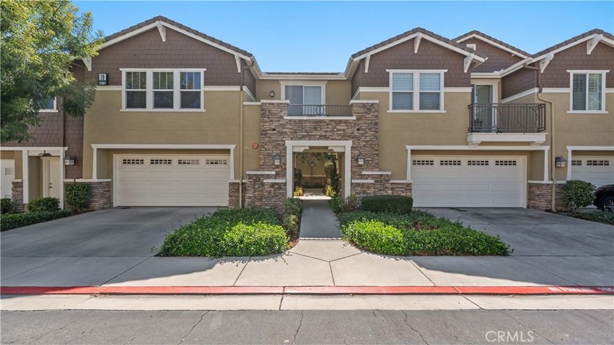 Welcome to this prestige, well-maintained Gem situated in a prime neighborhood of Rancho Cucamonga. Minutes from Victoria Gardens, this home has been remodeled throughout and features an open floor plan, 6 inch crown molding, 5 inch baseboards, a large kitchen with granite countertops, stainless steel appliances, and built-in microwave. You will enjoy plenty of natural sunlight due to the many windows and a downstairs sliding glass door which leads to a cozy patio equipped with an automatic sprinkler system. The upstairs, second bathroom has been recently renovated with marble shower tile, new toilet, and countertops. The master bedroom features a walk-in built-in closet with 12-inch deep drawers on gilders, an upgraded powder room, and pedestal sink. This beautiful home also has dimmable LED lighting and fire sprinklers. The upgraded two-car garage has epoxy flooring and its own private driveway allowing for two additional parking spaces. Association dues cover high-speed internet and water! Once you enter this property, you won't be able to miss the attention to detail that has taken place in each and every room. Don't miss out on this great opportunity, contact agent for a showing today!