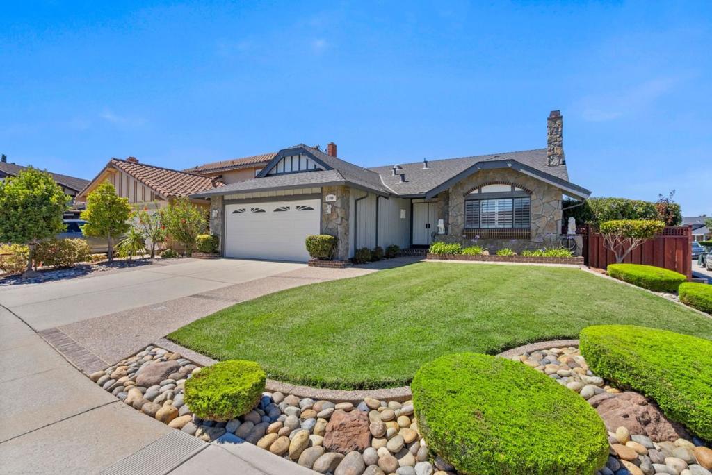 This lovingly cared for home is on the market for the very first time! It is a stunning example of refined living set in a serene neighborhood of San Mateo. Situated on a beautifully landscaped corner lot, this single-story home truly has it all. This classic beauty offers an easy-flow floorplan perfect for both comfortable living & elegant entertaining. A formal entry way sets the stage as a spacious step-down living room w/ vaulted ceilings & wood-burning fireplace dazzle upon first impression. The adjacent formal dining area is a perfect spot for family gatherings & celebrations. The expanded eat-in kitchen is delightfully adorned w/ a bright garden window, ample cabinetry, granite countertops & recessed lights. A fantastic family room features a fabulous wet bar for all your entertaining needs & highlights the home's timeless appeal. The 3 bedrooms offer a peaceful retreat at the end of the day. The primary suite features an ensuite bathroom w/ a luxuriously large stall shower & spacious wardrobe room. A separate laundry room provides convenience & functionality. Outside, the meticulously maintained garden & expansive patio area provide a private oasis. This is more than just a house; its a place to call home & create lasting memories & cherished moments for years to come.