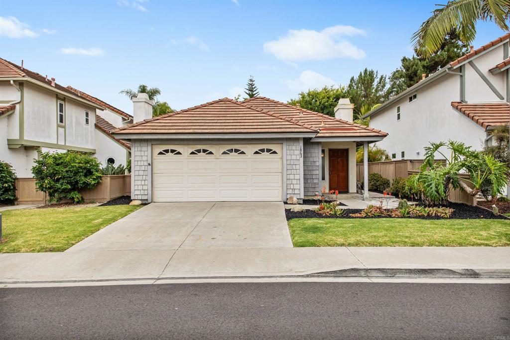 Charming Single-Story Home in Gated Rancho Montecito! Welcome to 1863 Teakwood Way, a move-in ready, beautifully updated 3-bedroom, 2-bathroom home nestled in the peaceful, family-friendly community of Rancho Montecito in Vista. With 1,366 square feet of living space and a 5,788 square foot lot, this charming single-story home offers a spacious layout, perfect for modern living. Enter to discover a cozy, open-concept living area featuring gleaming hardwood floors, recessed lighting, and a warm gas fireplace, making it an ideal space to unwind. The updated kitchen is a true highlight, with granite countertops, stainless steel appliances, custom cabinetry, and plenty of storage space—including innovative bi-fold corner doors and extra storage under the peninsula. This well-designed kitchen also includes a spacious pantry and a breakfast bar for additional seating. The primary bedroom, located at the rear of the home for maximum privacy, offers serene backyard views and a large walk-in closet with custom organizers. The en-suite bath has been completely remodeled with high-end finishes, including soft-close cabinetry, dual Kohler sinks, a custom-tiled walk-in shower with dual shower heads, and a sleek modern design. Two additional bedrooms provide flexible living options—one currently set up as an office—and share an updated guest bath, also redone in 2022 with a new tub, Kohler fixtures, and a stylish vanity. The home is bathed in natural light, thanks to the skylight in the hallway, while all windows have been upgraded for energy efficiency. Outside, the low-maintenance front yard boasts fresh landscaping with vibrant flowers, new bark, and a freshly stained front door. The backyard offers plenty of room for entertaining or play, with no homes directly behind and a natural tree canopy providing shade and privacy. Residents of Rancho Montecito enjoy access to a community pool, gated security, and well-maintained common areas—all for a low HOA fee of $170/month. The Shadowridge neighborhood is known for its socially engaging atmosphere, dog-friendly parks, and proximity to top-rated schools, including Rancho Buena Vista High School. Plus, with easy access to the 78 Freeway, this home is just minutes from shopping, dining, and beautiful beaches. Don't miss the opportunity to make this turnkey home your own—schedule a tour today!