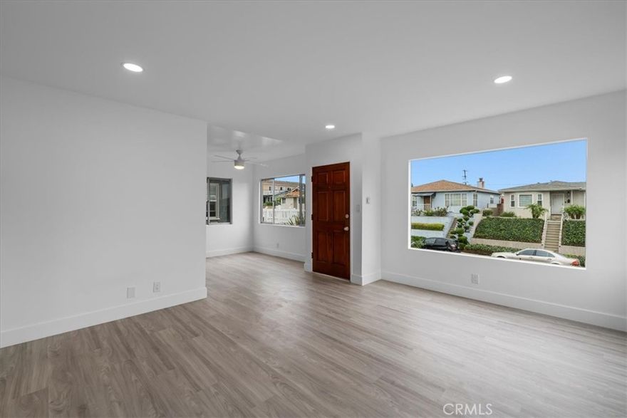 Welcome to this newly renovated, light and bright two bedroom/one bathroom apartment. This spacious first floor unit is 866 square feet and is located on a very quiet street in the desirable Vista Del Oro neighborhood. Featuring new kitchen appliances (refrigerator, microwave, and gas range), side by side washer and dryer, and 1-car garage, this unit is move-in ready! Large windows with views of the neighborhood give lots of natural light to each room. Don't miss out on this great opportunity! Please note that first month's rent, last month's rent and security deposit are due at signing. Tenant pays Landlord $50 per month for water in addition to the monthly rent. Monthly gas, electric, trash, and internet is the responsibility of the tenant.