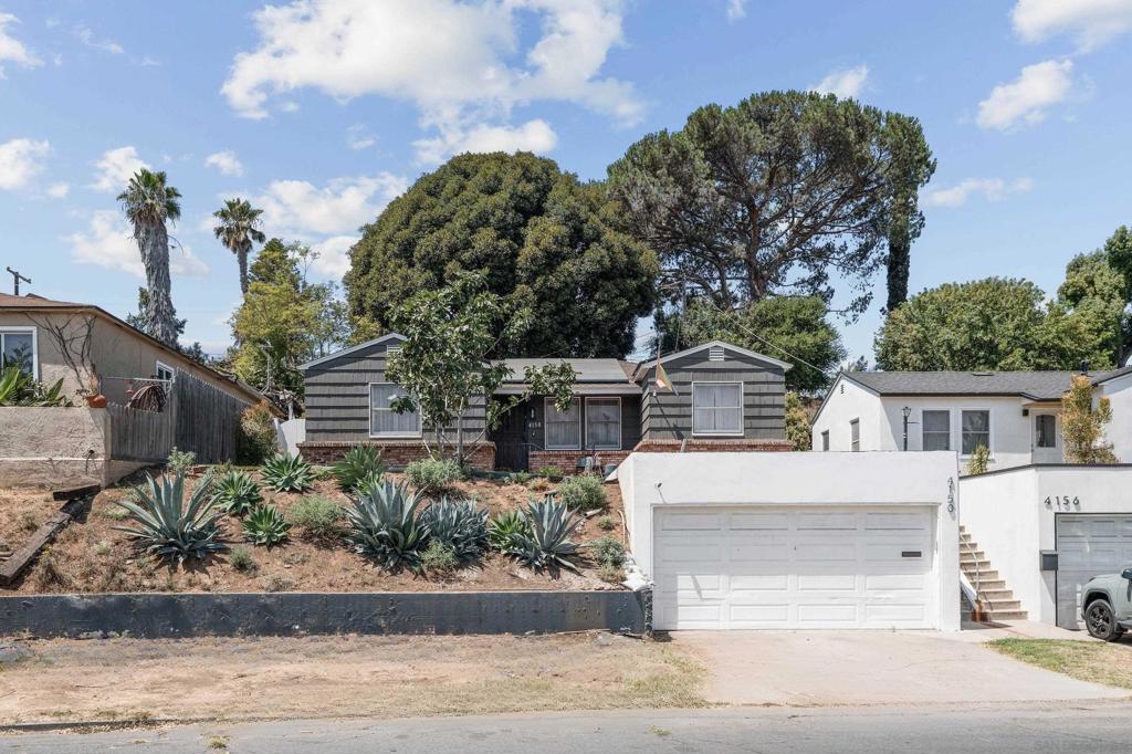 Assumable VA loan at 2.37%! Set on an elevated lot in La Mesa, 4150 Lois Street combines thoughtful upgrades with everyday comfort. Nearly every detail has been refreshed, creating a home that feels modern, efficient, and move-in ready. Original hardwood floors anchor the interior, complemented by a brand-new kitchen with sleek appliances and open living areas designed for both gatherings and everyday life. The bathrooms have been fully remodeled with updated plumbing, bringing a clean, timeless finish, and the washer and dryer adds convenience at home. Behind the walls, major improvements ensure peace of mind. The electrical system has been completely redone with a new main panel, full rewire, and integrated smart-home features. Lighting, fans, thermostat, security, and more can be managed remotely or by voice, compatible with Apple, Google, and Alexa. A new HVAC with central A/C and heat, new tankless water heater, new main sewer line, new garage roof, and a paid-off alarm system round out the upgrades. Owned Solar panels with two Tesla batteries and an EV car charger add long-term efficiency. Alley access provides flexibility for extra parking, storage, or room to build an ADU. Whether you envision guest space, rental income, or a creative retreat, the opportunity is here. This is a home where character meets technology, and where life in La Mesa feels both effortless and inspiring.
