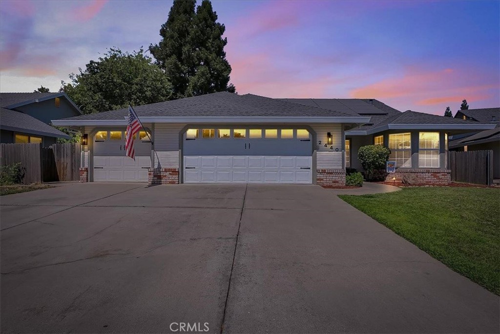 Welcome to this spacious and inviting home nestled on a quiet cul-de-sac in the desirable Northwest Yuba City area. Offering the perfect blend of comfort and functionality, this single-story residence features 3 bedrooms, 2 bathrooms, and 1,768 sq ft of bright, open living space. Step into the airy living and dining areas with high ceilings and an abundance of natural light. The family room boasts a charming brick fireplace and flows seamlessly to the covered backyard patio ideal for relaxing or entertaining. The spacious kitchen is equipped with stainless steel appliances, a cozy breakfast nook, and plenty of cabinetry for storage. The primary suite offers a peaceful retreat with a large closet and an en-suite bath featuring dual sinks and a separate shower. Additional features include a 3-car garage with a drive-through rear door, offering ample room for vehicles, storage, or hobby space. The backyard includes a fiberglass pool ready for your TLC to bring it back to its full potential. Plus, enjoy energy savings with a solar system already in place. Conveniently located near Stabler Lane area, with easy access to Highway 99, and just minutes from parks, schools, and shopping. Come explore the possibilities, all this home needs is your personal touch!