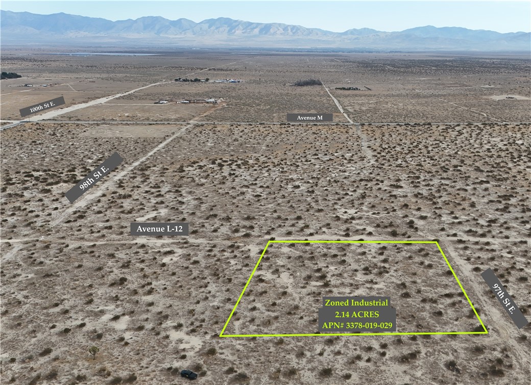 APN: 3378-019-029 Coordinates: 34.649917, -117.956000 2.57 acres for sale in LA County. This parcel is located on Ave L-8 and 100th St in Palmdale, CA. Zoning is PDM4 per county records. This is a rural area and the parcel is not far off of a paved road.