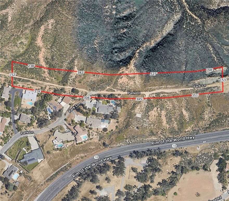 13.6 acres between 2 parcels of land. One is an easement APN:0154-481-11-0000. with panoramic View Acres with utilities available including a well. Possible development potential of this private large parcel, outstanding city light views + sunsets!