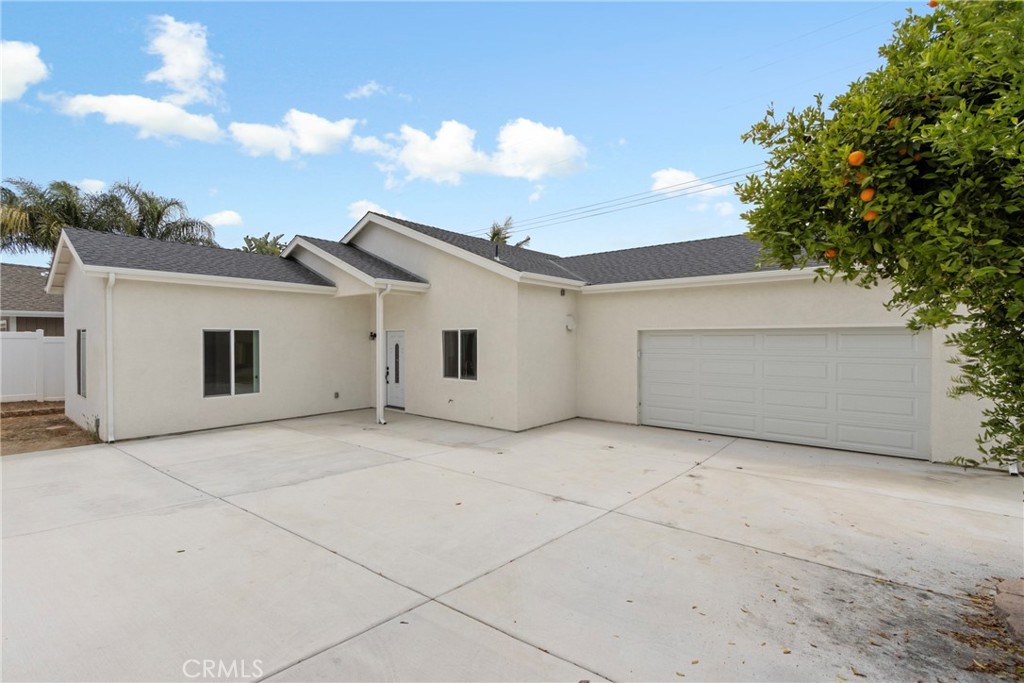 Be the first to live in this completely new detached ADU offering three bedrooms and two bathrooms in a thoughtfully designed single-level layout. The home features modern finishes throughout, including an open kitchen with quartz countertops, sleek cabinetry, and stainless steel appliances. The spacious floor plan is filled with natural light, creating a warm and inviting atmosphere. Enjoy the privacy of a separate gated entrance and your own driveway, along with access to a large gated parking area and two-car garage. Designed for both comfort and convenience, this home is perfect for those seeking a fresh, contemporary living space in a desirable neighborhood. This residence is Unit B of a two-home property. The 4-bedroom main home (Unit A) is also available for lease under a separate listing.