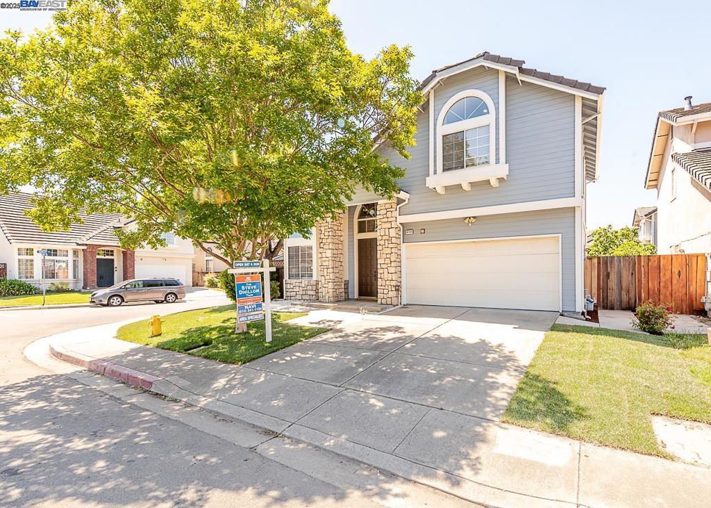 A gorgeous contemporary style KB home located in the desirable California Gallery community. Tastefully remodeled with the finest, high-end finishes embodying sophisticated living and classic design. Enter through large double doors where you are welcomed by a bright and open floor plan. A spacious formal living and dining room magnified by tall picturesque windows, high soaring ceilings all while being immersed in natural light. A brand new gourmet kitchen offers a center island and opens to the family room which offers even more living space. Spacious bedrooms and fully remodeled bathrooms exuding the utmost style and sophistication. The custom primary bath with barn door opening includes floor to ceiling porcelain tile and a large walk-in, rainfall shower. A charming backyard retreat with a private deck, lush grass, colorful flowers and mature trees. Located on a premium corner lot with an expansive backyard space - perfect for entertaining and future expansion. Prime location with easy access to I-880/84/92, BART, Coyote Hills, Alameda Creek Trail, Union Landing and major employers of the Bay Area. Served by the #1 Delaine Eastin Elementary.