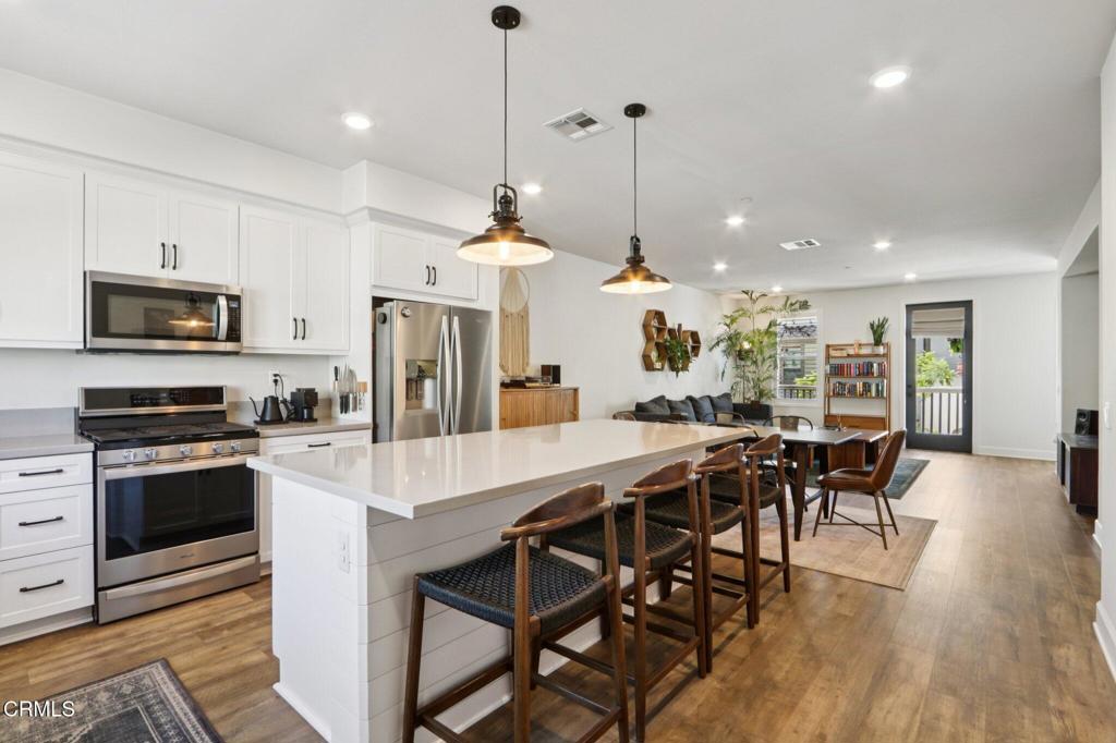 This beautifully upgraded 3-story home offers the perfect blend of style, comfort, and convenience. Each of the 3 spacious bedrooms features its own private bathroom, providing ultimate privacy and flexibility for families, guests, or roommates. Step into the thoughtfully remodeled gourmet kitchen, complete with a walk-in pantry, custom finishes, and modern upgrades throughout. From designer touches to quality craftsmanship, every detail has been curated for contemporary living. Enjoy quick access to the 101 freeway, nearby shopping, dining, and top-rated schools. The highly desirable Springville community features resort-style amenities including a neighborhood park and community pool--perfect for soaking up the SoCal lifestyle. Don't miss your chance to own in one of Camarillo's most sought-after neighborhoods! https://media.showingtimeplus.com/sites/qavxmor/unbranded
