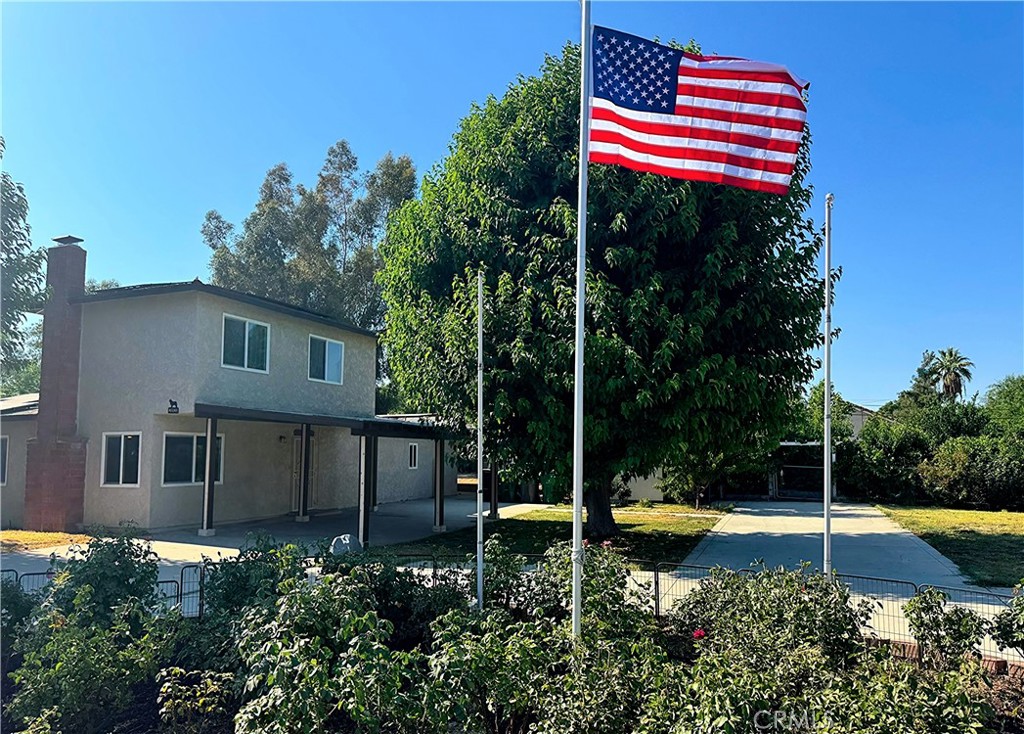 This beautifully remodeled 2014 Sq Ft home with 4-bedroom, 2-bathroom on 2 lots with 2 APN #'s with a combined Square footage of 15300 Sq Ft. With 2 Gate Entrances. Home offers comfort, functionality, and style on every level. Featuring a versatile bonus room ideal for a home office, gym, or additional living space.
Enjoy peace of mind and energy efficiency with new dual-pane windows and doors, a whole house fan, new 5-ton AC unit, re-plumbed systems, and ceiling fans in almost every room and owned solar (buyer to assume)—keeping utility costs low year-round. updated kitchen features a new double oven, cook-top, A Huge walk-in pantry, and abundant storage, flowing into a spacious dining and living area with new flooring and fresh paint throughout, and a fireplace for cozy winter evenings.
The remodeled primary suite is a retreat of its own, with new French doors, a luxurious en-suite bathroom complete with a walk-in shower with bench, safety bars, and ample storage.
Outdoor living is just as impressive with a covered back patio, new carport, and a serene rose garden. You'll also find two Tuff Sheds and a Tuff Shed workshop—perfect for storage, hobbies, or projects. Property features a shared beautiful orchard filled with mature trees and plants, this home blends privacy, productivity, and nature.
Lots of Parking including for RV and all your toys. Close to Shopping and Schools. Lake Perris just minutes away for a day at the lake or a close weekend camping trip with friends or family. 3 casinos within 30 minutes away from property to also enjoy. 2.5 miles to the 60 freeway for commuters.
Don’t miss this turn-key opportunity—schedule your showing today!