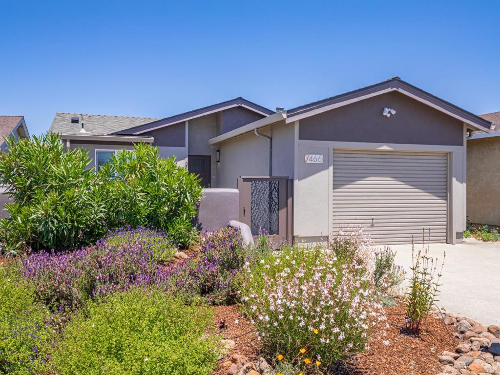 With a focus on superior design details and quality craftsmanship, this recently and extensively remodeled 2 bedroom, 1.5 bath home offers a great opportunity for those seeking an outstanding move-in-ready home on Cloudview Dr. in the much-sought-after Bayview area of Adult Village in Watsonville. Some of the high-end upgrades include: double-pane windows and window treatments; central heating with smart controls; washer, dryer, and water heater in the newly insulated and sheet-rocked garage; custom kitchen with quartz countertops; new bathroom vanities, toilets, and handicap friendly walk-in shower; new LED decorative and recessed lighting fixtures; new vinyl plank flooring; new landscaping, paver patios, gazebo, irrigation; new exterior stucco on the house and the new half-wall defining the large front courtyard. The home was recently painted inside and out. The roof and gutters were replaced in 2018. Refrigerator and dishwasher are only 6 years old. This winning open-floor plan flowing from the upscale kitchen to the spacious living room and the dining area is enhanced with a glass slider out to a patio. Low maintenance yard with large front courtyard and backyard gazebo. Primary resident must be 55 or older. Other residents must be 45 or older. A great place to live!