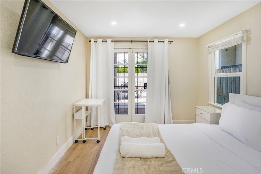 Fully furnished and recently remodeled in 2025  with new mini-splits in each bedroom and living room, electrical, plumbing, bathroom, roof, quartz countertop, flooring. Also has nice size fully fenced in backyard. This is the bottom unit 2 bedrooms and 1 bath.  There's French Doors leading out to a private back. parking located right on front door. 



There's another unit on top also available with one bedroom and one bonus room/den/office with a balcony and also newly remodeled.



Parking on site in front of unit and laundry for bottom unit is on site, but laundry for upstairs unit is in unit itself (stackable/front loader).



Also one bedroom options if interested.



Located near Alhambra Park, Costco, Target and Downtown Alhambra