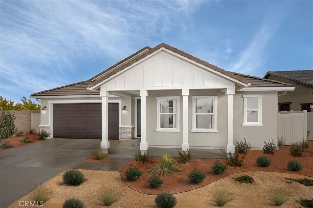 Welcome to 3254 Garnet Lane, a brand-new single-story home in KB Home’s Sonora community in Lancaster, CA. This thoughtfully designed home features 3 bedrooms, 2 bathrooms, and stylish, low-maintenance finishes throughout, including vinyl plank flooring, Silestone countertops, shaker-style cabinets, and stainless steel appliances. The private primary suite offers a walk-in closet and modern bath with dual sinks and a glass-enclosed shower. Additional highlights include Moen faucets, satin nickel hardware, energy-efficient lighting, and a two-car garage with opener. Sonora is conveniently located Highway 14 and major employers like Lockheed Martin and Northrop Grumman. Residents enjoy nearby parks, soccer fields, The BLVD shopping and dining district, and attractions like DryTown Water Park® and the Lancaster Museum of Art & History. Zoned for well-rated schools and designed with ENERGY STAR® efficiency, this move-in ready home blends comfort, convenience, and community in the heart of the Antelope Valley.