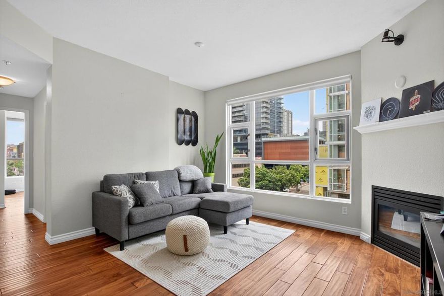 Experience the best of city living in this bright and stylish home in the TREO community, right in the heart of downtown San Diego. The open layout features modern finishes, a well-equipped kitchen with stainless steel appliances, in-unit laundry, and secure garage parking. Large windows fill the space with natural light. Enjoy community amenities including a pool, spa, fitness center, lounge, and landscaped courtyards, all just steps from Little Italy’s dining, parks, and coffee shops.