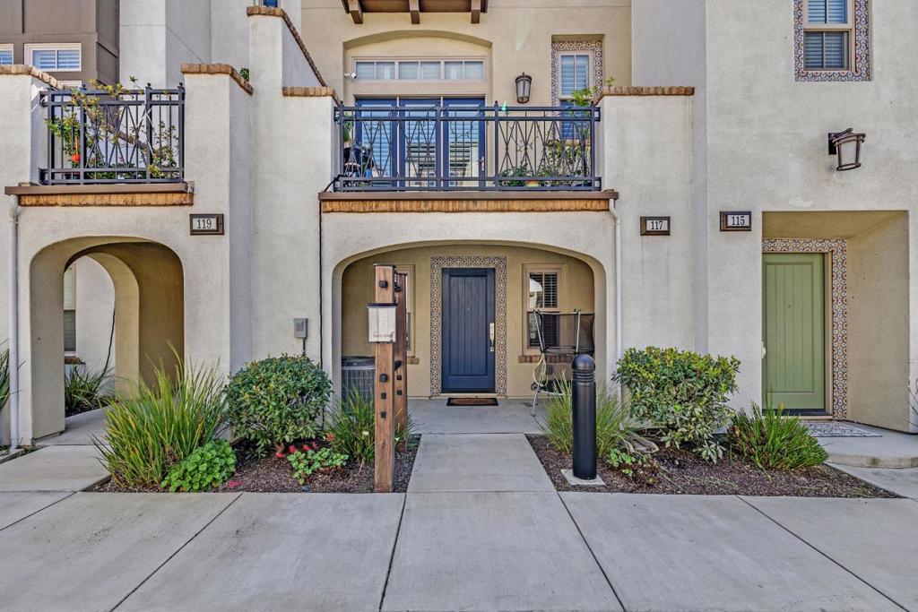 Delightful 2017 Townhome located in the highly sought-after Mountain View , boasting 3 bedrooms and 2.5 bathrooms plus a large office/den with customized built-ins on the first floor. This 1,851 sqft home is filled with a lot of natural sunlight. It is built with all the desirable high-end upgrades.Tastefully upgraded kitchen with stainless appliances, quartz countertop, oversized island and high quality cabinets. Huge walk-in closet in the master bedroom and double vanity in the master bath. Another room also has a lot of natural light and a bathroom next to it. It is also equipped with Central heating, cooling and EV-charger in the garage, centralized vacuum system, smart home system including app control garage door, light and AC. With its ideal location and close proximity to public transportation to major tech companies like Meta, NASA and Googleplex, and short distance to wonderful schools, Whisman Park, restaurants and shops on Castro Street (downtown MV), Caltrain & VTA Mountain View Stations, and Highway 101. Small community with low HOA covering garbage and exterior maintenance. Visit and be charmed by this beautiful home!