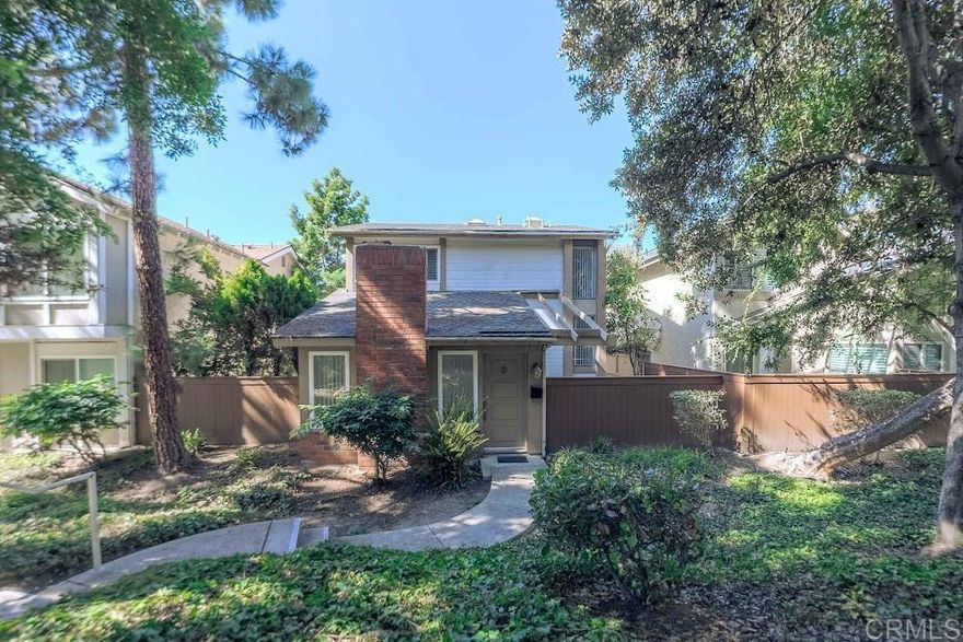 Super Location in Tierrasanta! Welcome to Villa Portofino — a highly desirable community in the heart of Tierrasanta. This cozy, freshly painted single-family home offers a functional floor plan with 3 bedrooms upstairs ,each with ceiling fans, & a flexible bedroom/office/den downstairs with ceiling fan as well. Enjoy a spacious living room that opens to a private  patio, perfect for relaxing or entertaining. The kitchen has been beautifully remodeled with new cabinets, pantry, quartz countertops, sink, new faucet & recessed lighting. Other updates include new carpet on the stairs and upstairs areas, new blinds, & a remodeled full bathroom upstairs. Additional features include: *Rosewood hardwood floors downstairs and tall custom baseboards *French doors from the dining area and downstairs bedroom leading to the patio *A/C, furnace & whole-house fan for comfort year-round *Laundry room downstairs with washer & dryer *Two large storage closets and covered parking for three cars *Walk-in closets in the primary and second bedrooms. Enjoy resort-style amenities for all ages — tennis courts, pool, spa, clubhouse, parks, basketball court, and scenic walking paths. Conveniently located near schools, shopping, & major freeways. Available now — call us today for a private showing!