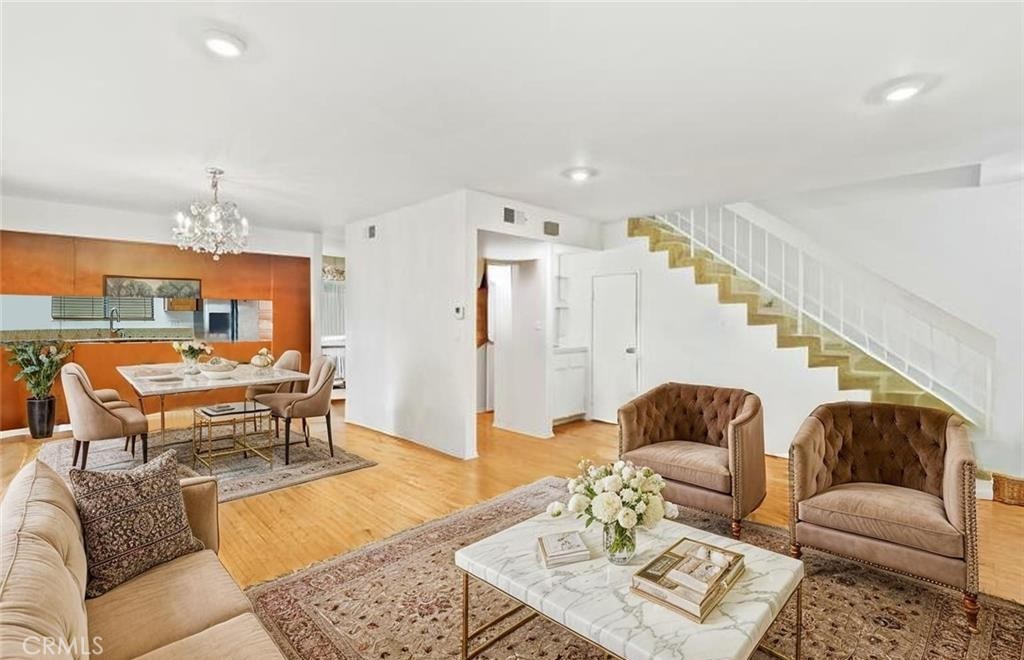 Located in one of the most coveted neighborhoods in Brentwood, this beautifully maintained 3-bedroom, 2.5-bathroom end-unit townhouse offers 1,491 sqft of light-filled living space in a quiet, boutique building with only 6 units. The open floor plan features a spacious living room, dining area, and a well-appointed kitchen perfect for entertaining. Additional highlights include in-unit laundry, ample storage, and secure parking. You’re just a short walk to neighborhood favorites like Katsuya, Whole Foods, Blu Jam Café, and the Brentwood Country Mart, with Brentwood Country Club and the iconic Getty Center only minutes away. This is the perfect blend of comfort, convenience, and community—an exceptional opportunity to own a peaceful, low-density building in one of Brentwood’s most sought-after locations.