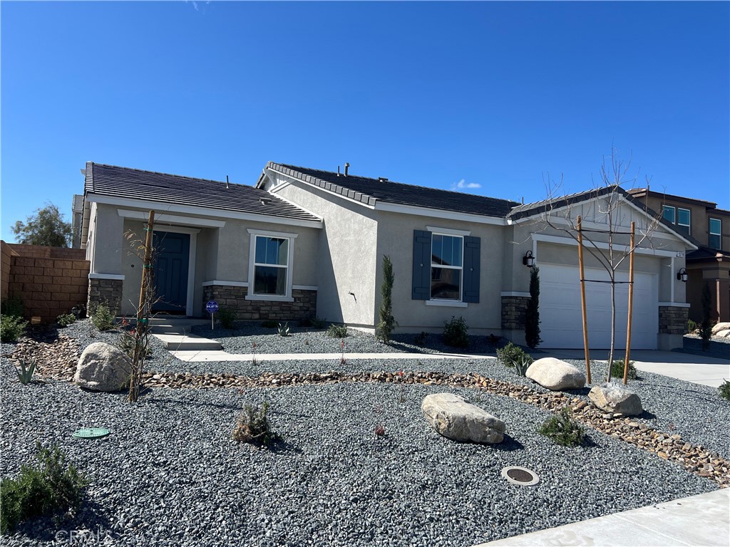 Welcome to Your Brand-New Dream Rental! Be the very first to live in this stunning, newly built single-story KB Home, located in a peaceful cul-de-sac at 13719 Eva Court, Victorville, CA 92392. This 4-bedroom, 2-bathroom residence offers 1,624 sq. ft. of beautifully crafted living space on a generous 7,425 sq. ft. lot. Step inside and experience the premium build quality, including energy-efficient windows with high-grade insulation, smart Honeywell thermostat, electric key entry, and a state-of-the-art Energy Recovery Ventilator (ERV) system for continuous fresh air circulation. The home is powered by solar panels to help reduce utility bills and boost sustainability.Enjoy cooking in a modern kitchen equipped with Whirlpool stainless steel appliances including a brand-new oven, microwave, and dishwasher all covered under warranty. The home also features a separate laundry room complete with a built-in sink, cabinetry, and ample space for your washer and dryer, making laundry day a breeze. Rest easy knowing this home comes with comprehensive KB Home warranties, covering appliances, plumbing, irrigation, solar, fire sprinklers, garage door, electrical wiring, and more giving you true peace of mind.With an attached 2-car garage, this home also offers unbeatable location benefits: just minutes from the 15 Freeway and walking distance to schools, shopping plazas, dining, and everyday essentials. This is a rare opportunity to live in a brand-new, energy-efficient home with top-notch features and full warranty coverage. Don't miss out schedule your private tour today!