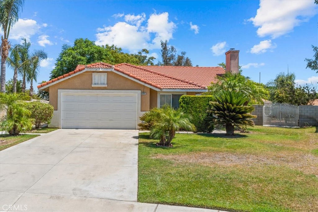 Welcome Home! Stop by and check out this 11,500 sqft LOT, single story property! Spacious property with 4 bedrooms, 2 full bathrooms, over 1913sqft living space, with RV ACCESS, covered patio and located at the end of a cul-de-sac street. Situated in a Private and quiet neighborhood, the home showcases a recently remodeled kitchen with a centered island and breakfast area, family room, separate dining room and bright living room with fireplace. Primary bedroom with primary bathroom and a walk-in closet, all other bedrooms are spacious with dual door closets. Separate laundry room with easy access to a two car OVER SIZED garage with additional 3rd parking space for riding toys or additional storage. Spanish tile roof, central AC and heating, dual pane windows and ceiling fans. The backyard has a paradise feel to it with numerous matured trees, fruit trees, roses and other green plants, perfect for hosting or simply enjoy it! Do not miss out on the opportunity to make the biggest lot property your new home! This property has enormous potential to add an ADU or a POOL. Conveniently located near 10fwy, 15fwy, 60fwy and 210fwy. Schools and grocery stores nearby along with close proximity to Ontario Mills, Victoria Gardens and so much more. Don't miss out on this great opportunity. Call today for a private showing today!