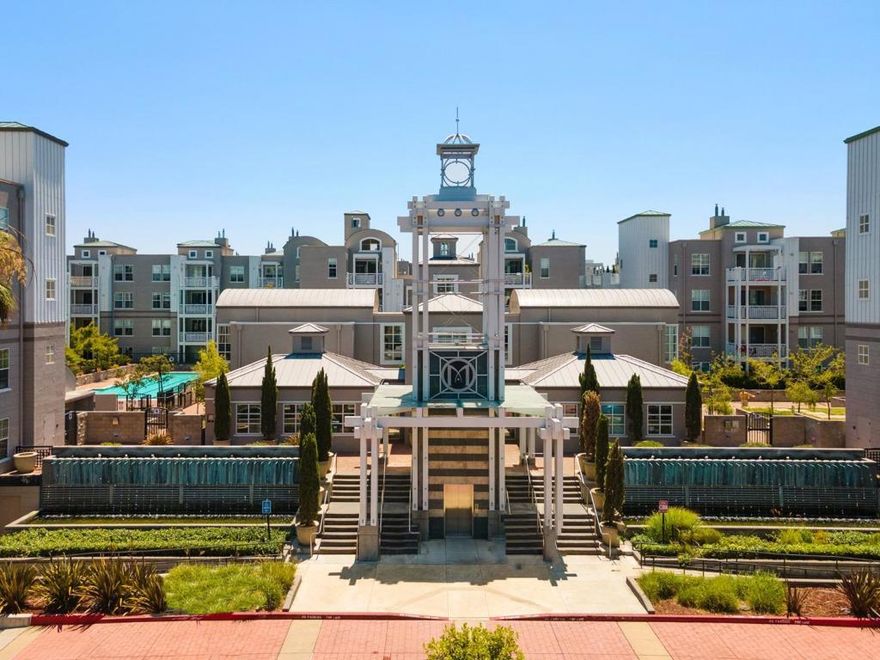 Experience modern elegance and everyday ease in this updated 3rd floor condo in the sought-after-resort-style Miraval community. The inviting living room features brand new laminate floors and large windows framing beautiful tree-top views, opening to a private balcony that overlooks the peaceful courtyard. The modern kitchen is upgraded with a large center island, granite countertops, subway tile backsplash, and stainless-steel appliances. The spacious bedroom enjoys brand new carpet and serene green views, while the bathroom features elegant finishes and a shower over tub. Enjoy year-round comfort with central AC and heating, plus an in-unit washer and dryer for convenience. Miraval offers resort-like amenities including a swimming pool, spa, fitness center, clubhouse, theater, and business center, plus EV chargers and secure gated access. Located just minutes from Rivermark Plaza, parks, Guadalupe Trail, and top tech companies such as Nvidia, Cisco, and Oracle, with the Google bus stop right outside.