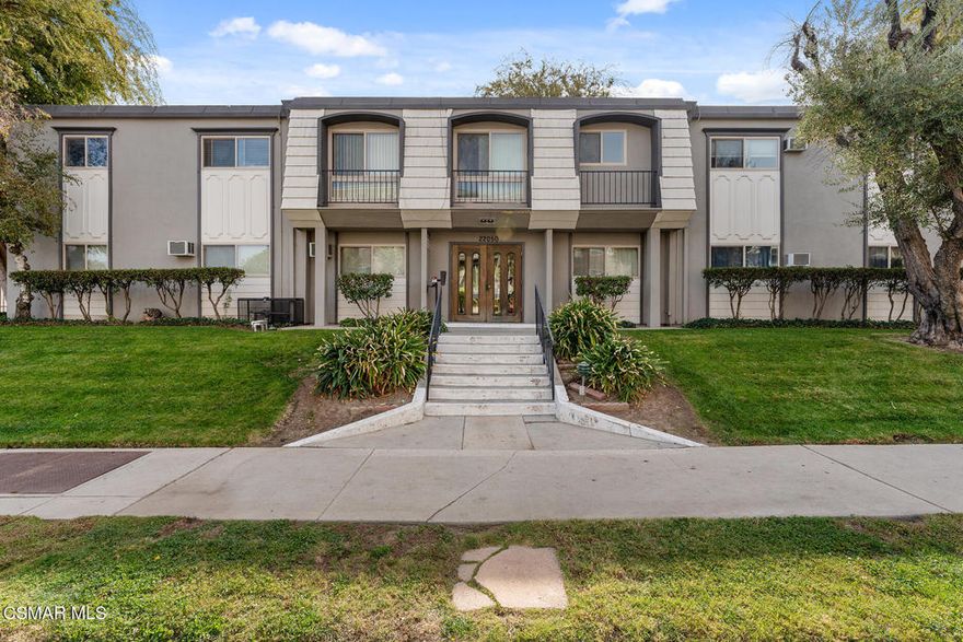 MONTHLY HOA DUES COVERS PROPERTY TAXES, FIRE AND EARTHQUAKE INSURANCE, TRASH, WATER, SEWER, EXTERIOR PEST CONTROL SERVICE, PLUS BUILDING AND GROUNDS MAINTENANCE Experience the perfect blend of modern upgrades and convenient living in this airy and bright 2 bedroom, 1 bath Co-Op condo located in the sought-after Fountain Park Community.   As you step inside, you'll immediately notice the beautifully hued brand new laminate wood flooring that flows seamlessly throughout the entire space providing a clean and contemporary look.  Home also boasts new modern lighting fixtures, new window treatments, newer windows and fresh paint throughout.  The kitchen is equipped with a brand-new gas range, new modern sink faucet and cabinets galore.  The bathroom has received a brand new vanity, mirror, and toilet providing a fresh and clean look.  One of the standout features of this condo is the large, spacious, covered private patio, offering a perfect spot for outdoor relaxation and entertaining guests.  This unit is located on the first floor with absolutely no stairs from the dedicated carport space to the front door.  In addition to the wonderful interior features, the HOA provides access to a host of amenities including a beautiful new pools/relaxation area, sport court and play area.  MONTHLY HOA DUES COVERS PROPERTY TAXES, FIRE AND EARTHQUAKE INSURANCE, TRASH, WATER, SEWER, EXTERIOR PEST CONTROL SERVICE, PLUS BUILDING AND GROUNDS MAINTENANCE - all providing peace of mind and added value! Freeway close and located just blocks from The Village and Westfield Topanga Plaza, you are ensured easy access to shopping, dining and entertainment.  This condo is a true gem, offering a perfect combination of stylish upgrades, comfortable living and excellent community facilities.  Don't miss the chance to make this your new home!