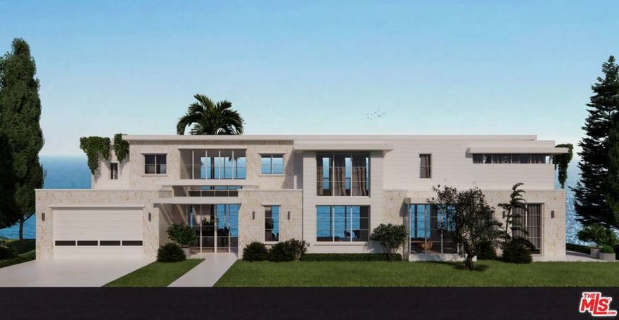 Opportunity to be at the forefront of the rebirth of the Palisades community. Explosive ocean view lot with 108 feet of frontage above the Bel Air Bay Club, with plans for approx. 5,200 sq. ft. soft contemporary by acclaimed architect Ken Ungar. Plans are fully approved by Coastal Commission and City of Los Angeles and permits are Ready-to-Issue. Prominent designer Adam Hunter collaborated on design elements, and an A-team of structural engineer, civil engineer, soils engineer, and pool design consultant contributed to the effort. Proposed home includes 4 bedrooms, library, lower-level gym/great room opening to a garden, and massage room. Floor-to-ceiling windows and receding doors open to breathtaking, panoramic white-water views. Enjoy the tranquil sound of waves - free from road noise - on this quiet street, a stone's throw from the ocean and a five-minute drive from the soon-to-reopen Palisades Village.  The adjacent property at 334 Aderno Way (APN #4415-030-008) is also on the market, creating the opportunity to acquire over 200 feet of dramatic ocean view frontage on Aderno Way with a lot size of nearly 20,000 square feet.