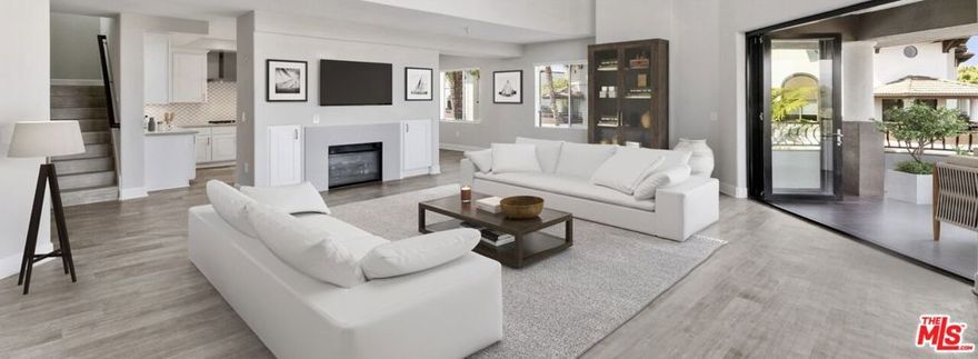 Ultimate luxury Positano Penthouse in prime Beverly Grove! This Positano Premier 3-bedroom, 3-bathroom two-story penthouse features upgraded finishes and fixtures, a large central living room, a separate dining room, a dry bar, and two private balconies. Upon entry you'll find light pouring in through the many windows, open floor plan, high ceilings, fireplace & an entertainer's dream with amazing indoor/outdoor flow with a beautiful courtyard facing private balcony. Gourmet kitchen equipped with quartz countertops, walnut cabinetry, stainless steel appliances including a French-door refrigerator, 5-burner gas stove & double oven. Bedrooms are en suite & have walk in closets.  Brand new bathrooms with Master Dual Shower heads. Laundry in Unit, A/C, top of the line, no expense was spared!  Gated community w/secured parking including EV, 24/7 security patrol, bio-metric access, smart homes (alerts you if the door opens!), secured elevator access, salt water pool, state of the art gym, concierge, clubhouse, & spa!  Located across from the Grove, and in 8/10 school district!  Other units - please inquire! Lease prices vary based on lease length.  Available now!