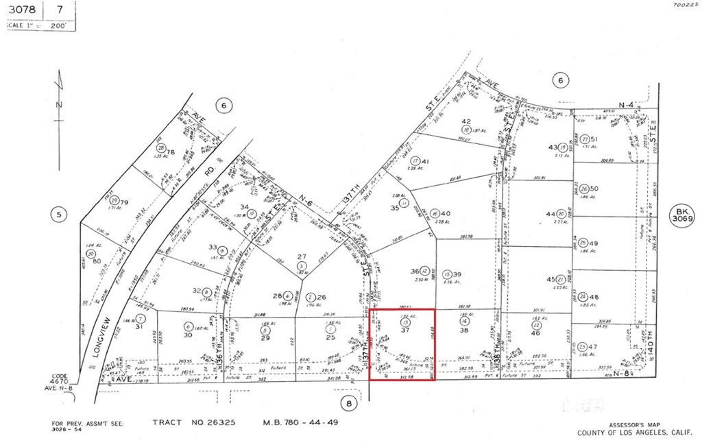 APN: 3078-007-013 Coordinates: 34.624500, -117.884694 2.5 acres for sale in LA County. This parcel is located on the corner of 137th St E and E Ave N-8 in Palmdale, CA. This lot is not far off of E Ave O, there are also other homes in the area. Great location for building a home. Seller is open to financing.