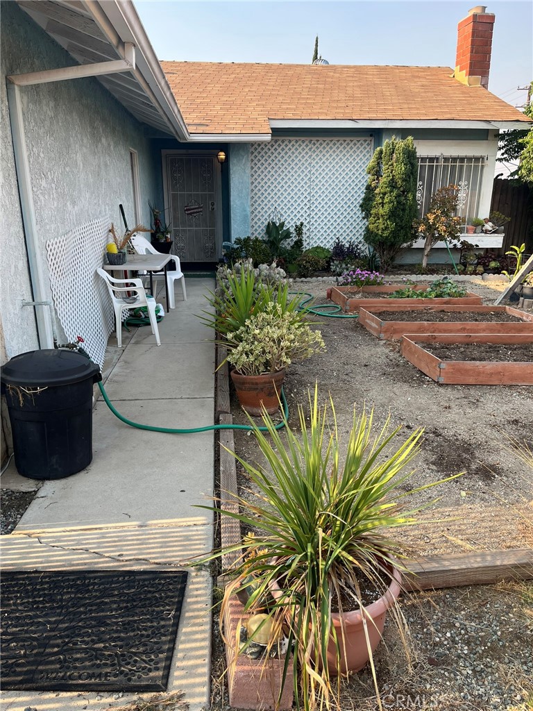 Welcome to this charming and well cared for single-story home in a quiet, well-established neighborhood. Large corner lot with blok wall surrounding the front yard creates a separate private space for gardens or? The thoughtfully designed and efficient layout of the home is perfect for first time buyers or seniors looking to downsize. Featuring a bright and open living space, along with 2 spacious bedrooms, 2 full bathrooms, 2 car garage, along with RV and extra parking. Upgrades include new water heater and stove. The pool size back yard is private and fenced, while offering potential for future upgrades. The covered patio is a relaxing retreat and also shades most of the back of the home keeping it cooler. The prime location includes top-notch schools, numerous parks, along with unlimited dining and shopping experiences. Situated in one of Riverside Counties most accessible and fastest growing areas it is quickly becoming a very desirable location. More pictures by the end of the day.